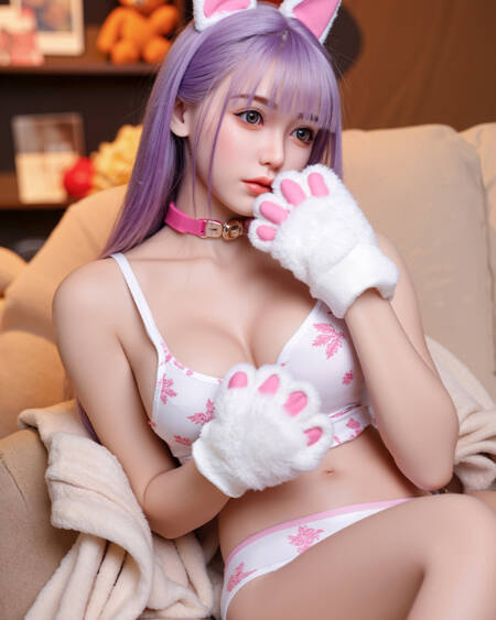 Real Texture Female Vaginal TPE Silicone Model with Realistic Breasts for Intimate Play Adult Toys. Wife with 2 Holes.